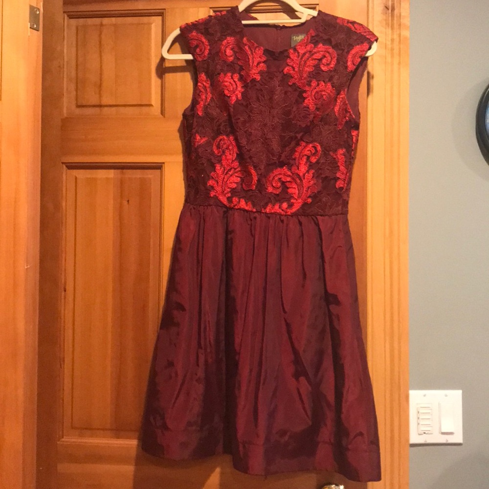 Women’s red dress